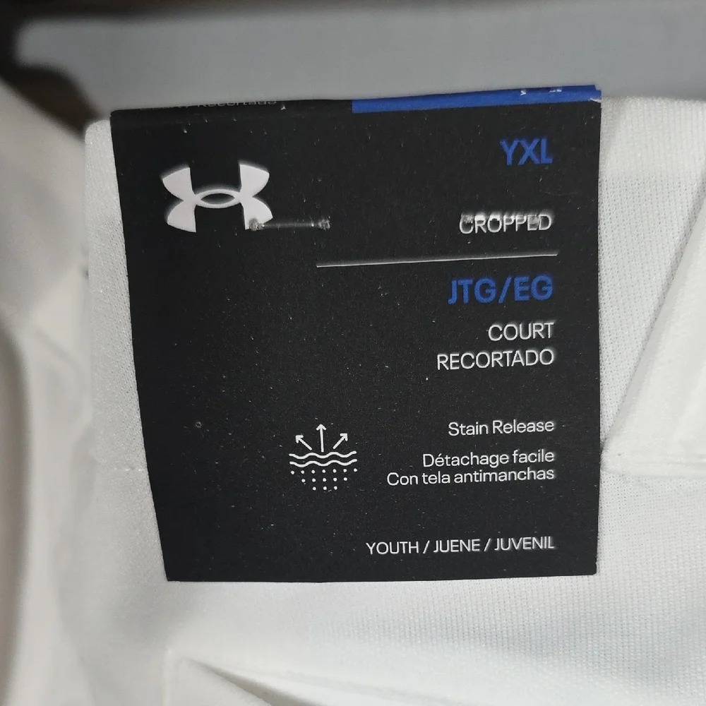 Under Armour White Athletic Pants Girls Size youth XL